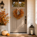23.62" Harvest Festival Artificial Olive Leaf Wreath with Fruit and Bow