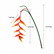 Artificial Bird of Paradise Flowers Heliconia Flamingo Flower Arrangement-Set of 3