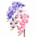 42In Artificial Phalaenopsis Orchid Flowers Long Realistic Latex-Set of 3