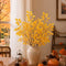 41" Realistic Faux Fall Nandina Foliage Branches - Set of 3 #color_yellow