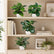 7In Realistic Artificial Green Plants Potted Plants for Indoor Home Decoration-Set of 4