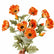 26In Realastic Touch Poppy Flowers Long Stem Faux Poppies with Soft EVA Petals- Set of 4