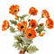 26In Realastic Touch Poppy Flowers Long Stem Faux Poppies with Soft EVA Petals- Set of 4