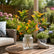 34In Realistic Artificial Croton Plant Stems for Indoor Outdoor-Set of 2