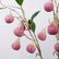 30" Artificial 5-Head Fig Stems with Leaves and Fruits - Set of 3