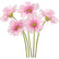 25" Realistic Touch Gerbera Daisy Flowers Decor - Set of 5
