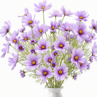 24“ Faux Cosmos Flowers Silk Flower Stems - Set of 6