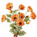 26In Realastic Touch Poppy Flowers Long Stem Faux Poppies with Soft EVA Petals- Set of 4