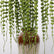 39" Faux Pea Pod Vines Artificial String of Pearls Hanging Plants - Set of 6