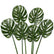 Realistic Touch Artificial Tropical Leaf Greenery for Indoor Outdoor - Set of 6