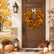 23.62" Harvest Festival Artificial Olive Leaf Wreath with Fruit and Bow