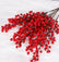 Faux Red Holly Berry Stems for Christmas New Year - Set of 10