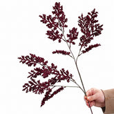 30" Artificial Cedar Branches Faux Lover Grass Spray - Set of 6 #color_red