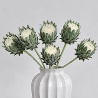 Realistic Artificial Thistle Flower Stems-Set of 6