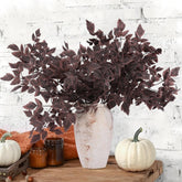 18In Realistic Artificial Fall Maple Leaf Branches for Thanksgiving Decor Seasonal Home Styling-Set of 6