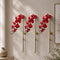 42In Artificial Phalaenopsis Orchid Flowers Long Realistic Latex-Set of 3