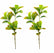 34In Realistic Artificial Croton Plant Stems for Indoor Outdoor-Set of 2