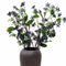32” Faux Christmas Red Berry Branches with Green Leaves - Set of 3