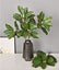 29“ Artificial Magnolia Leaf Stems Bicolor Contrast - Set of 6