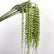39" Faux Pea Pod Vines Artificial String of Pearls Hanging Plants - Set of 6