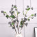 32” Faux Christmas Red Berry Branches with Green Leaves - Set of 3