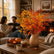 41" Realistic Faux Fall Nandina Foliage Branches - Set of 3 #color_red