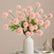 21” Faux 5-Head Mini Pompon Chrysanthemum - Set of 6