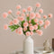 21” Faux 5-Head Mini Pompon Chrysanthemum - Set of 6