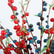41“ Artificial Holly Berry Stems with Leaves for Christmas - Set of 6