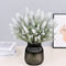 18.1In Realastic Lavender Flowers Lavender Bouquet with Flocked Stems forIndoor Outdoor-Set of 6