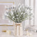 18.1In Realastic Lavender Flowers Lavender Bouquet with Flocked Stems forIndoor Outdoor-Set of 6
