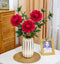 27“ Realistic Faux Peony Flowers with Bud and Leaves - Set of 3