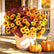 Fall Artificial Chrysanthemum Bouquets Mums Daisy Flowers - Set of 12