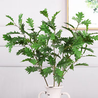 37In Realistic Artificial Oak Leaf Stems-Set of 3