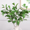 37In Realistic Artificial Oak Leaf Stems-Set of 3