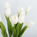 Realastic Touch Artificial Tulip Bouquet with Long Stems-Set of 10