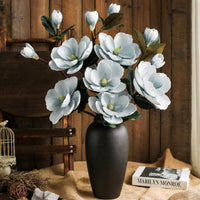 39In Realistic Artificial Magnolia Flower Stems for Wedding Floral D¨¦cor-Set of 3