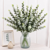 21In Realistic Touch Artificial Eucalyptus Branches for Vase Arrangements Home Decor-Set of 12
