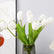 Realastic Touch Artificial Tulip Bouquet with Long Stems-Set of 10