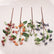 32” Faux Christmas Red Berry Branches with Green Leaves - Set of 3