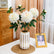27“ Realistic Faux Peony Flowers with Bud and Leaves - Set of 3