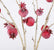 29” Faux Pomegranate Dusty Frosted Branches - Set of 3