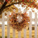 23.6In Fall Harvest Wreath Olive Leaf Wreath with Berries and Bow for Thanksgiving Autumn Seasonal Decoration