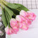Realastic Touch Artificial Tulip Bouquet with Long Stems-Set of 10