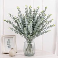 21In Realistic Touch Artificial Eucalyptus Branches for Vase Arrangements Home Decor-Set of 12
