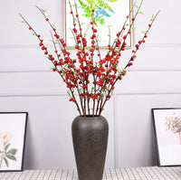 41“ Artificial Holly Berry Stems with Leaves for Christmas - Set of 6