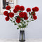 32“ Faux 6-Head Pompon Chrysanthemum Flowers - Set of 3