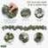 6.6FT Artificial Eucalyptus Garland with Dense Willow Leaves for DIY Decorations-Set of 2