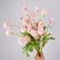 21” Faux 5-Head Mini Pompon Chrysanthemum - Set of 6