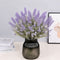 18.1In Realastic Lavender Flowers Lavender Bouquet with Flocked Stems forIndoor Outdoor-Set of 6